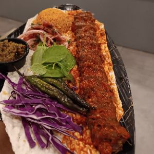 گوشت کباب مخصوص عربی+سس خشخاش