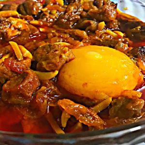 ۱۲۰گرم گوشت گوسفندی + چلوکره ایرانی
