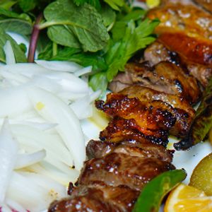 کباب چنجه گوسفندی به وزن تقریبی 400 گرم