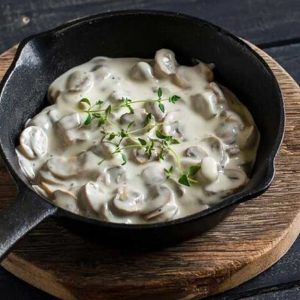 قارچ، خامه، شیر