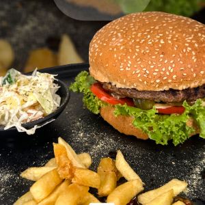 برگر دست ساز 140 گرمی
