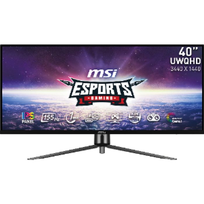 IPS /40" /UWQHD /155Hz /1ms /SRGB118%/DCIP3 94%/ADOBE RGB 90%/ 1.07B (8bits+FRC)/ 400nits