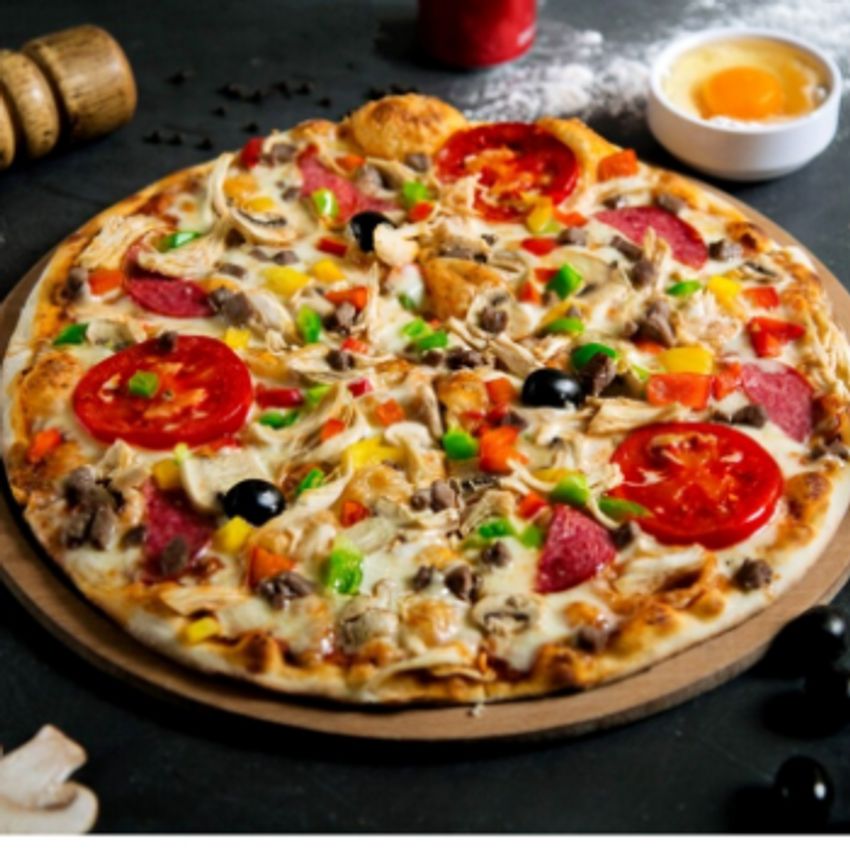خمیر آمریکایی ژامبون سوسیس و...