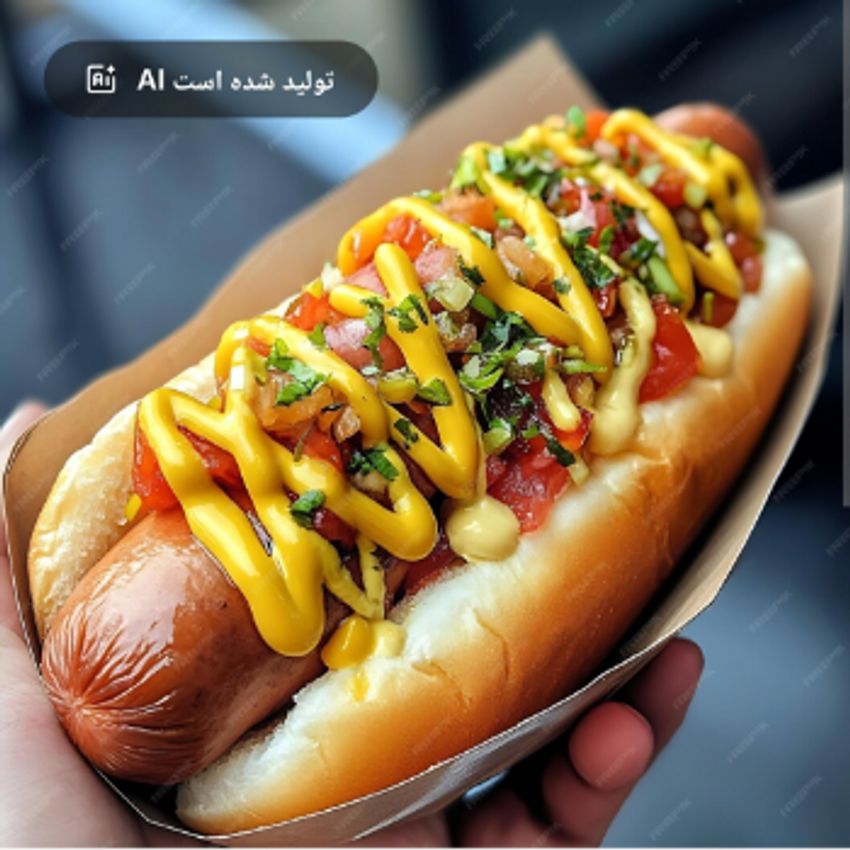 هات داگ قارچ و پنیر و..