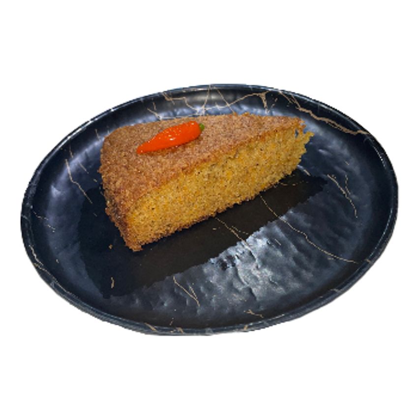 یک اسلایس کیک هویج