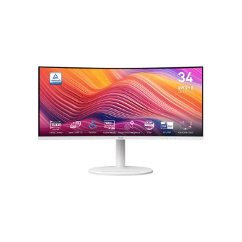 34" CURVED 1500R/VA/UWQHD/120HZ/1MS
/300NITS/HDR READY/ SRGB:119%/DCIP3:95%
/ADOBE RGB:92%/10BIT/1B COLOR