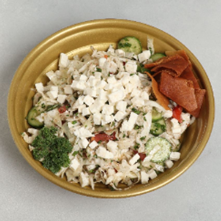 کلم+گوجه+خیار+جعفری+پنیر+روغن زیتون