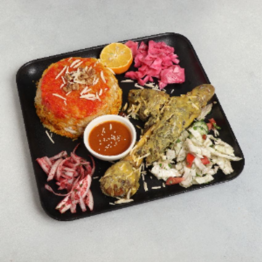 550 الی 650گرم ماهیچه گوسفندی به همراه سس مخصوص