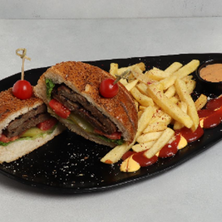 ۲۰۰ گرم برگر دستی + قارچ و پنیر