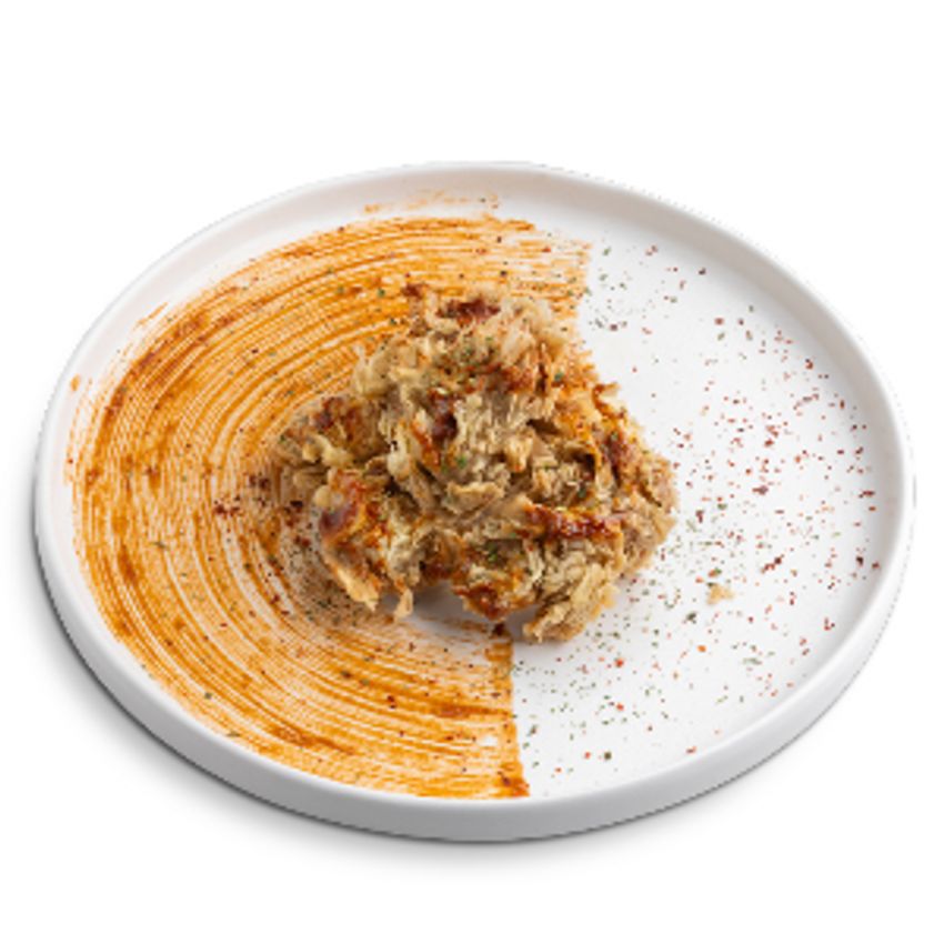 100 گرم کیوب سینه سوخاری، سس گوجه اسپایسی
