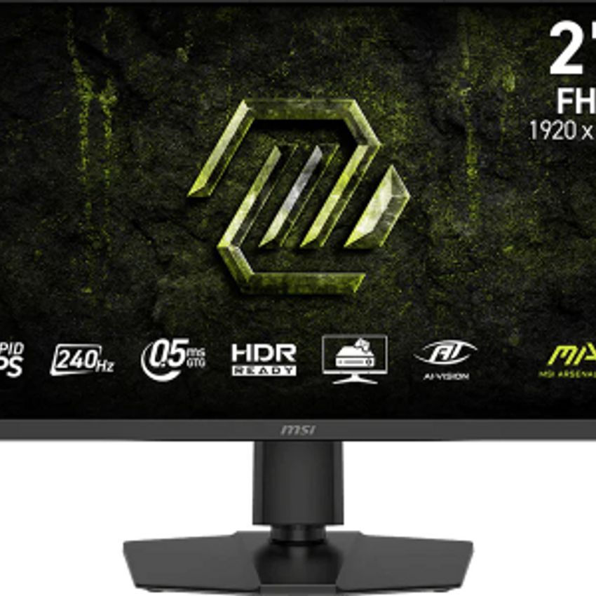 برای مشاهده اطلاعات کلیک کنید          
<BR>
<BR>


Size: 27 Inch 
<BR>
Aspect Ratio: 16:9 
<BR>

Panel: Rapid IPS
<BR> 
Refresh Rate: 240 Hz
<BR>
Response time: 0.5 ms 
<BR>
Resolution: :1920*1080 (FHD)
<BR>

<BR>