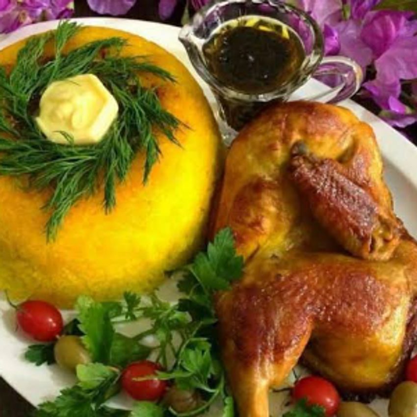 مرغ سرخ شده330گرمی(نصف جوجه)